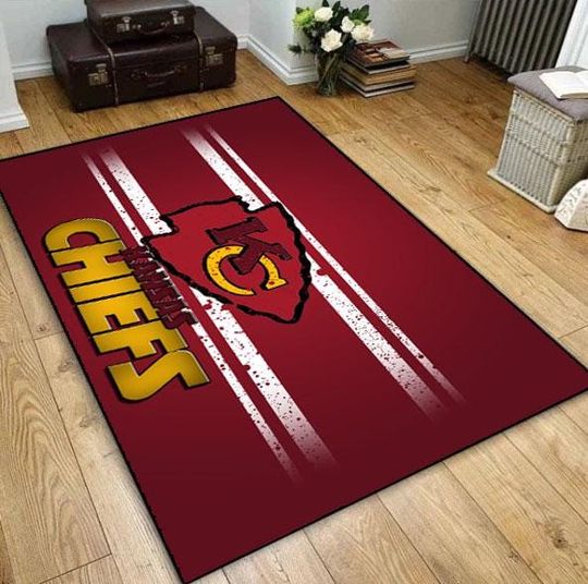 Non Slip Washable Kansas City Chiefs Carpet Rug