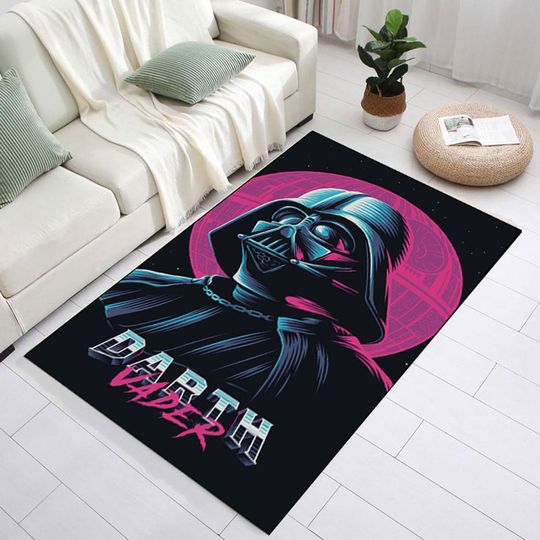 Cosmic Darth Vader Rug -Bring the Dark Side Home with This Must-Have Star Wars Decor-  Create an Epic Star Wars Atmosphere in Room Today
