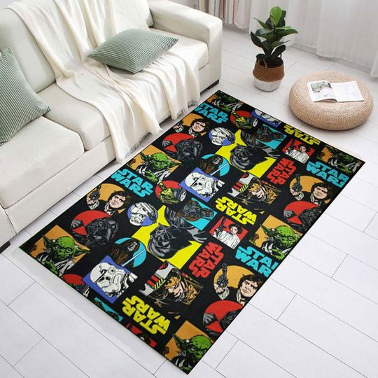Galactic Star Wars Area Rug- Perfect for Playrooms, Bedrooms, and Any Young Jedi's Space-