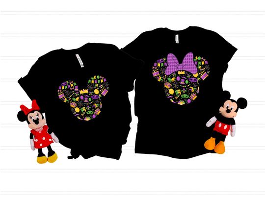 Custom  Disney 2025 Mardi Gras Shirt,Disney Mardi Gras Tshirt,Minnie Carnival Sweatshirt, Disneyland Fat Tuesday Tee, Disneyworld Mardi Gras