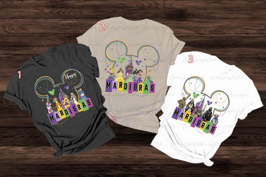 Mickey Ear WDW Team Mardi Shirt, Mardi Holiday Disney Group Shirt, Mardi Gras Vibe Disney Shirt, Disney Fat Tuesday Party Matching