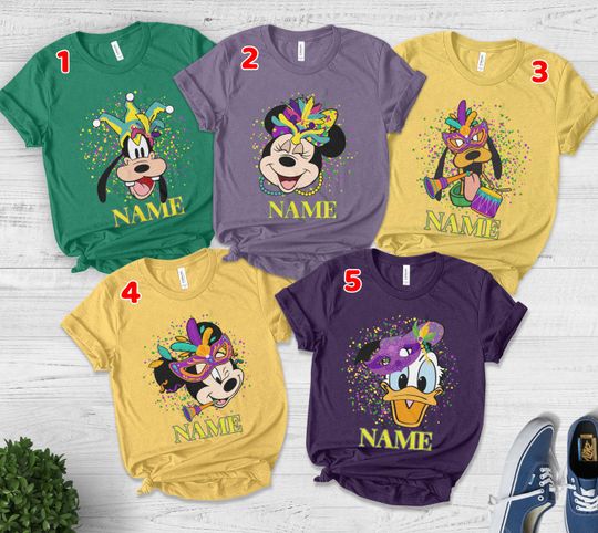 Disney 2025 Mardi Gras Tee,Custom Disney Mardi Gras Tshirt,Disney Family Matching Mardi Gras 2025 Tshirt,Disney Mardi Gras Party Tee