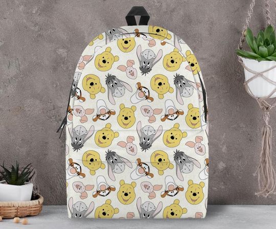 Winnie The Pooh Backpack, Winnie The Pooh School Bag, Laptop Backpack, Gift, Backpack
