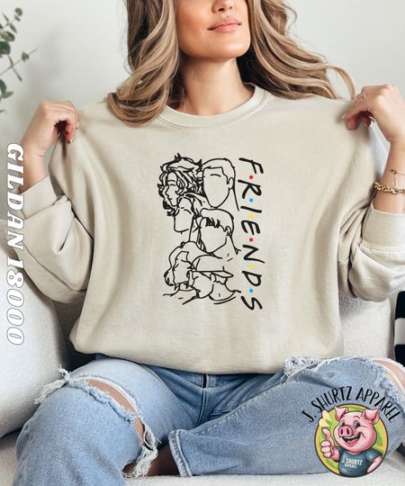 Friends TV Show Sweatshirt, FRIENDS Shirts, Gifts for Friends Fans, Friends Lovers, Gifts for Friends Lovers, Women's FRIENDS Fall Apparel