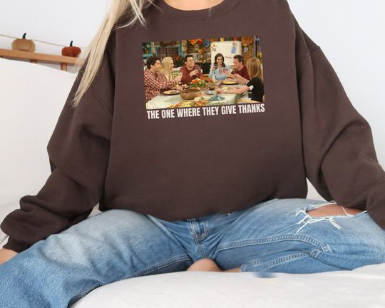 Friends Thanksgiving Sweatshirt, Friendsgiving, 90s Vintage Sweatshirt, 90s Sitcom, Pop Culture, Friends TV Show