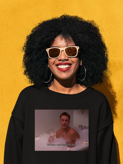 Long Day Sweatshirt, Friends Chandler Tshirt - I've Had A Very Long Hard Day,friends shirt,chandler shirt,friends tv show,funny meme tee