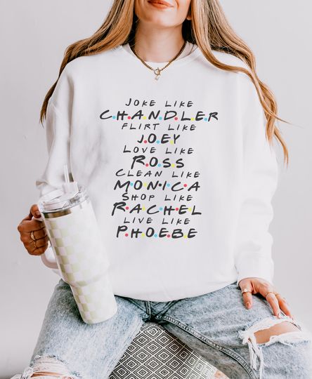 Friends TV Show sweatshirt, Friends Crewneck, Vintage Friends Shirt, Gift for Friends Fans, Chandler Comedy Club Sweatshirt, 90s Tv show