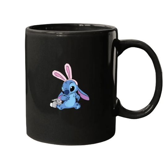Disney Stitch with Easter Bunny Mugs