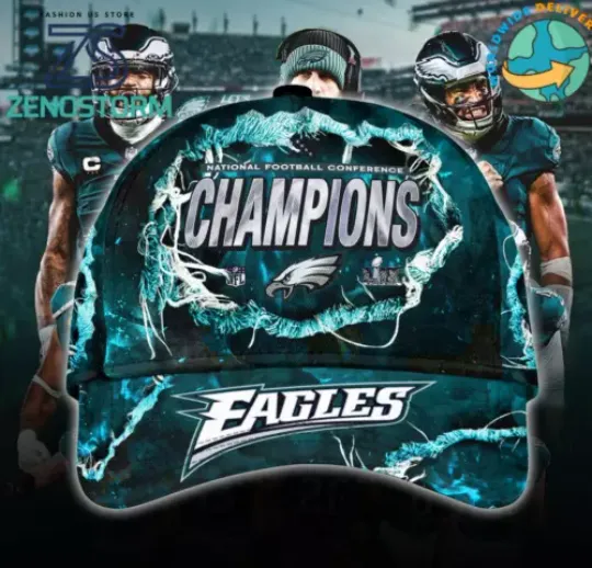 Philadelphia Eagles Super Bowl Lix Champions Hat Cap For Fans