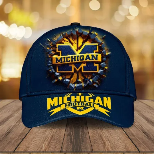 Michigan Wolverines Classic Cap – Football Team Fan Gear, Simple Cotton Cap