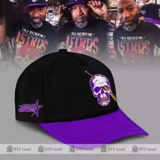 The Hou.ston As.tros x Dj Screw Cap – Black - Best Gift