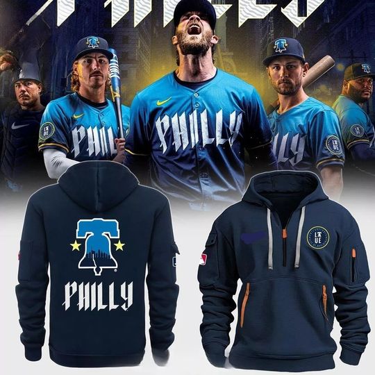 2024 Unapologetically Philly Philadelphia Phillies Half Zip Hoodie