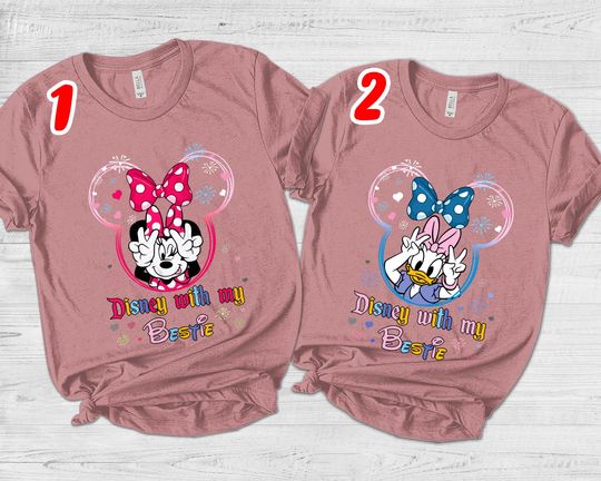 Disney Besties Shirts, Minnie And Daisy Shirt, Best Friends Gift Funny, Bestie Matching, Best Friend Trip, Sisters Trip, Girls Trip NGOS10