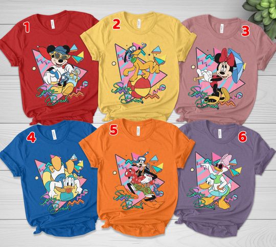 Retro 90s Mickey & Friends Disney Spring Break Shirt, Vintage Spring Break Squad Tee, Disney Family Vacation 2025, Summer Disney Trip