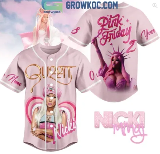 Nicki Minaj City Pink Friday Queen Baseball Jersey