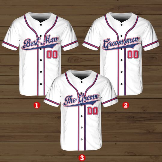 Personalized The Groom Groomsmen Baseball Jersey, Custom Best Man Jersey, Baseball Jersey For Engagement, Married Couple, Wedding Jersey