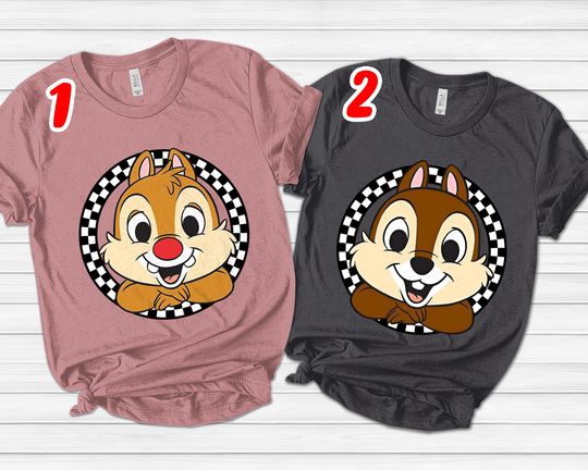 Retro Chip and Dale Shirt, Retro Disney Trip Shirt, Checkered Chip and Dale Shirt, Disney Family Vacation, Disney Kids Shirt D2EW09