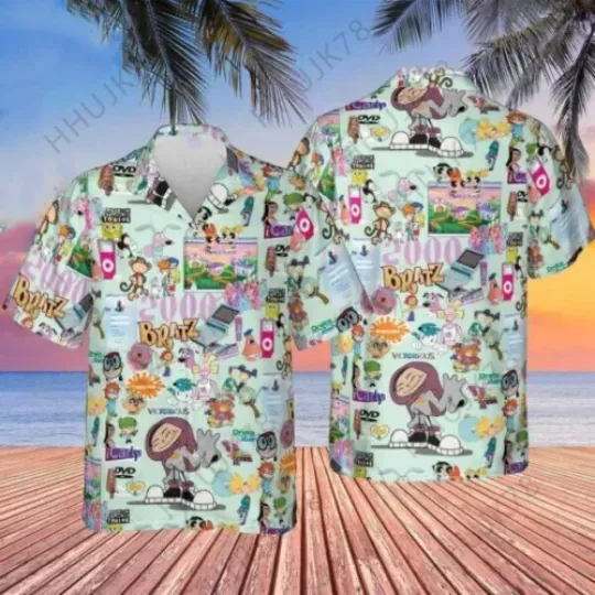 Born In The 2000s Hawaiian Shirt, Fun and Stylish Hawaiian Shirts for Men