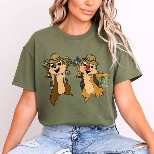 Disney Chip And Dale Safari Shirt, Animal Kingdom Shirt, Disney Trip Shirt, Disney Chip And Dale Shirt