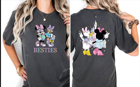 Minnie Mouse And Daisy Duck Besties T-Shirt, Disney Girls Adventure Shirt, Disney Friends Matching Tee,Disney Besties Shirt