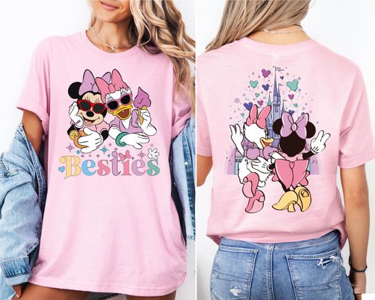 Minnie and Daisy Besties Shirt, Disney Best Friends T-Shirt, WDW Girls Trip, Disney Besties Shirt, Disney Girls T-Shirt