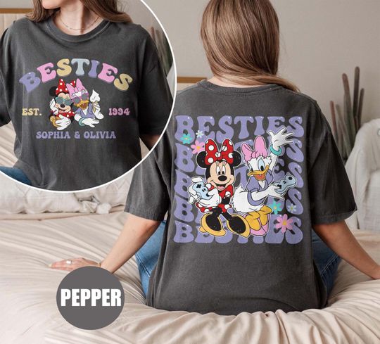 Disney Minnie and Daisy Besties Shirt, Disney Best Friend Shirt, Disney Girls Trip Shirt, Disney Cousins Shirt, Minnie Mouse Shirt