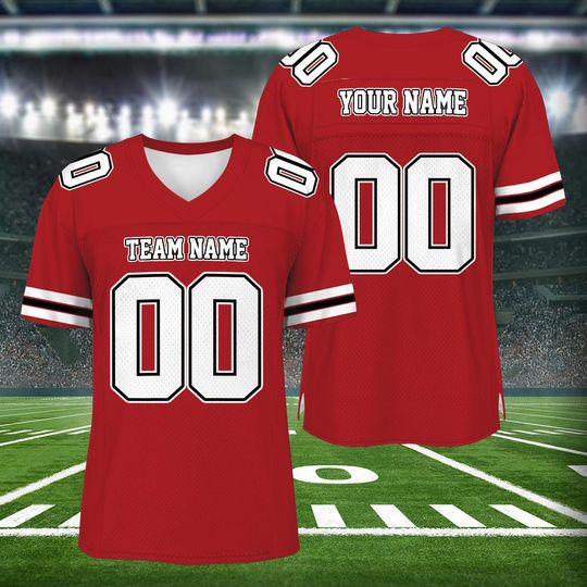 Personalized Football Jersey, Custom Football Jersey, Football Team Jersey, Game Day Jersey, Football Team Shirt, Football Mom Jersey