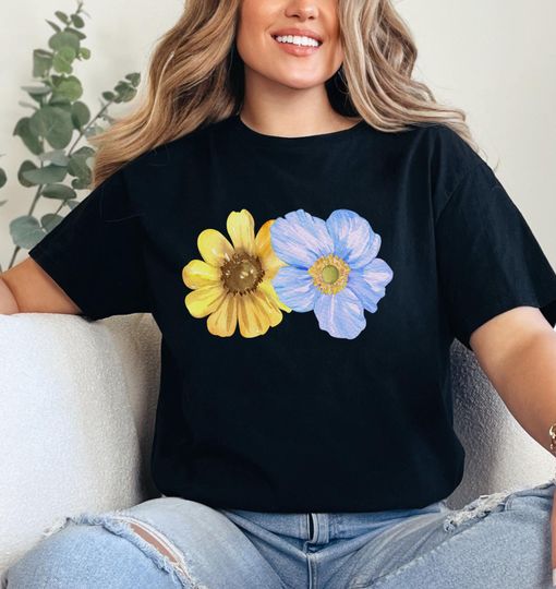 Sunflower Ukraine, Proud Ukrainian T-Shirt, Pray for Ukraine Tee, No War Ukraine, Zelensky, Ukraine Military Shirt, Ukraine Trident Shirt