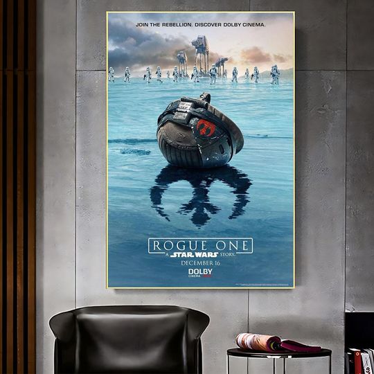 Rogue One A Star Wars Story Movie Poster -  Classic and Modern Film Collections - Perfect Wall Decoration