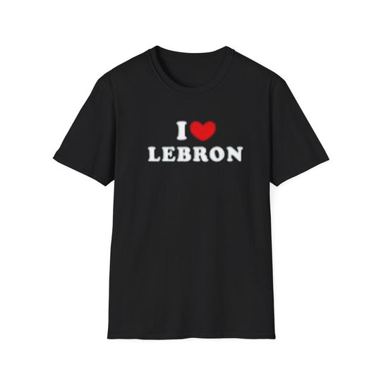 Lebron James Nba Basketball T Shirt, Unisex Sports Fan & Soft Style Heart Crewneck Lakers Cotton Tee for Gift