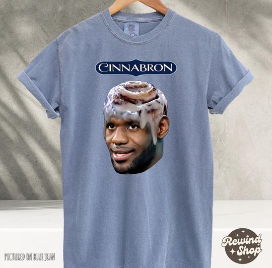 Cinnabron Vintage Tshirt, Lebron James Meme Shirt, Funny Basketball Tee, Lebron James Graphic Shirt, Basketball Gift Lebron merch