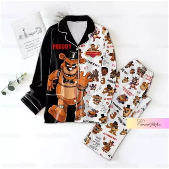 Freddy Pajamas Set, Five Nights At Freddy's Pajamas