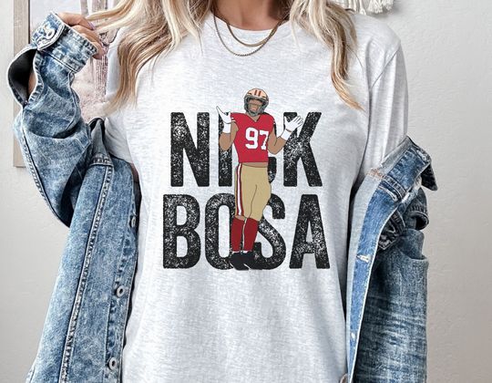 Nick Bosa shirt, Bosa 97 SF football, San Francisco Unisex bella canvas