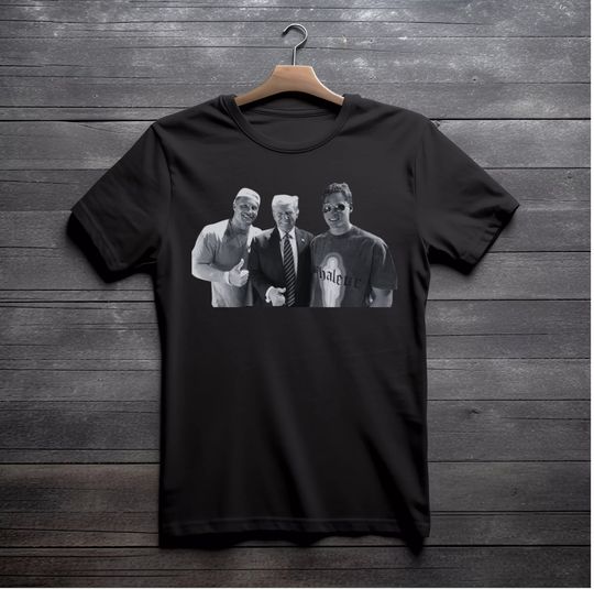 Donald Trump Nick Bosa Joe Burrow T-Shirt, Political Statement Tee, Conservative Shirt, Patriot Gift, Patriotic Clothing, Sports T-Shirt