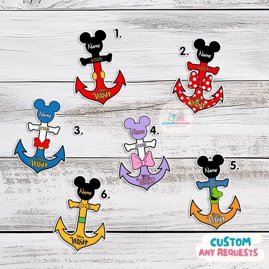 Personalized Disney Cruise Door Magnet, Mickey & Friends Cruise Squad, Family Cruise Ship Stateroom Door Disney Dream Disney Wish