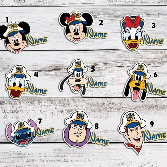 Personalized Mickey & Friends Disney Cruise 2025 Magnet, Disney Family Cruise Ship Stateroom Door, Disney Cruise Line, Disney Wish, Fantasy