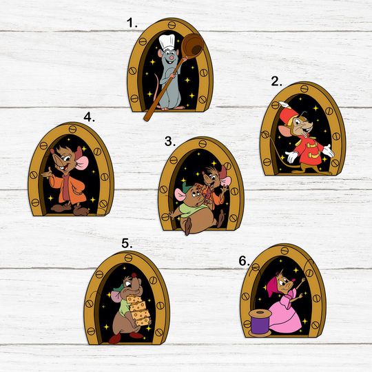 Personalized Mouse Porthole Cruise Door Magnet, Mouse Hole Magnet, Cruise Line Magnet, Gus Gus Remy Cinde Mouse Magnet