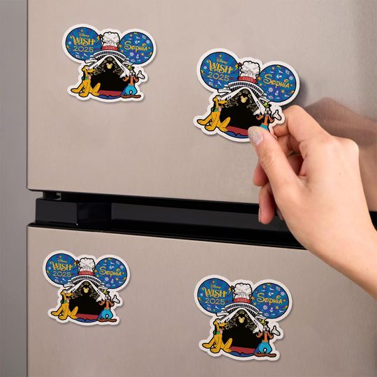 Personalized Disney Cruise Line Magnet, Pluto Cruise Magnet, Goofy Magnets, Disney Cruise Door Magnet, Disney Cruise Decor