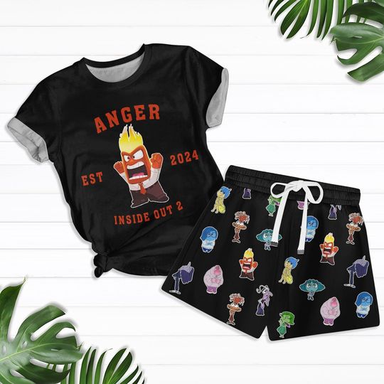 Anger Inside Out Shirt, Disney Emotions Shirt, Cartoon Shorts Women Men, Sadness Joy Anger Shirt, Disney Family Tee, Mental Health Gift