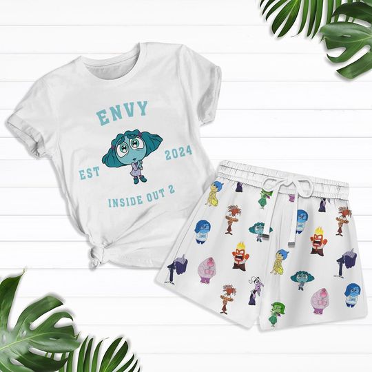 Envy Inside Out 2 Shirt, Disney Family Shirt, Summer Shorts Women Men, Disney Feelings Shirt, Pixar Inside Out Tee, Cartoon Lover Gift