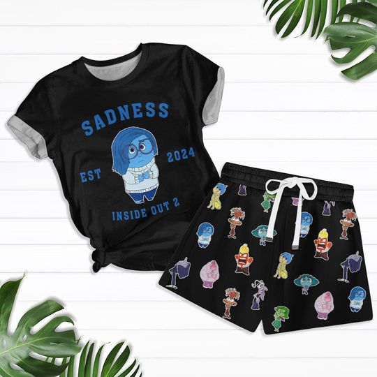 Sadness Inside Out Shirt, Disney Emotions Shirt And Shorts Women, Joy Sadness Anger Shirt, Disney Characters Tee, Mental Health Gifts