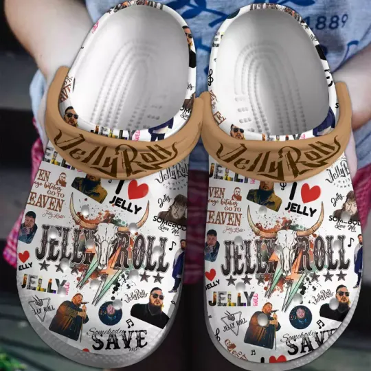 Stylish And Comfortable Singer Jelly Roll Music Clogs