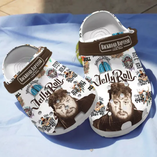 Cool Design Singer Jelly Roll Music Clogs For Fans