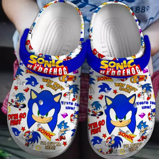 Sonic The Hedgehog New Edition Of Cartoon Clogs For Adults