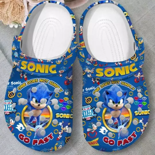Special Edition Of Sonic Blue Clogs For And Adults