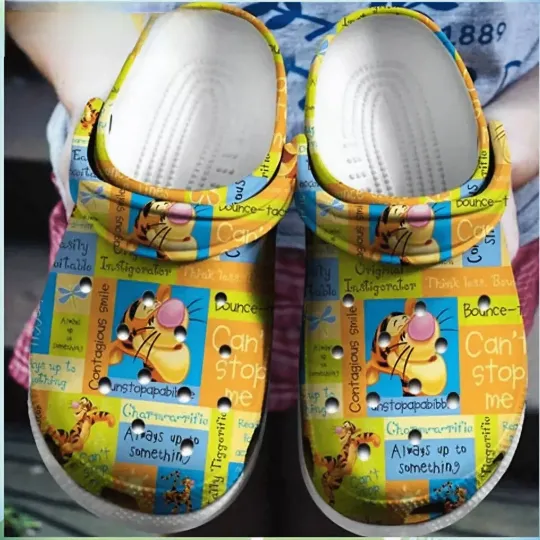 Happy Tigger Winnie The Pooh Can’t Stop Me Clogs For And Adults