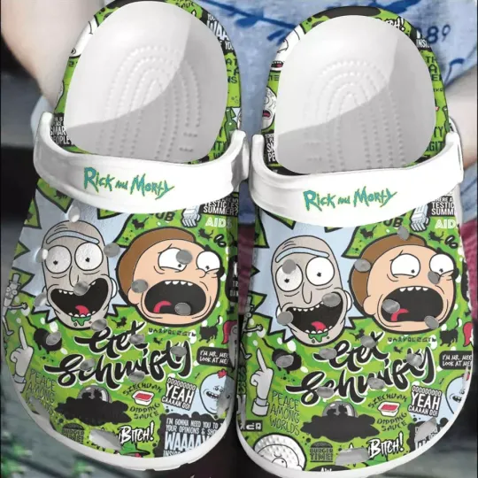 Rick and Rickandmorty Clog Shoes, Custom TV Series Fan Slippers, Gift Idea