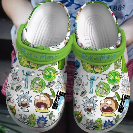 Rick And Rickandmorty Clog Shoes, TV Series Fan Footwear, Summer Sandals