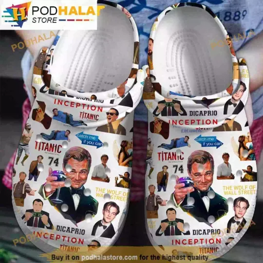 Movie Titanic Leonardo Dicaprio 3D Funny Clogs Shoes Adults, Gift for Fan