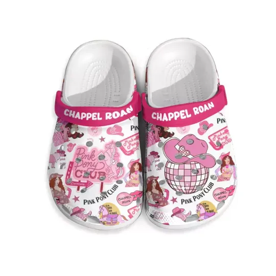 Chappell Roan Clog Shoes, Pink Pony Club Fan Footwear, Unique Music Gift